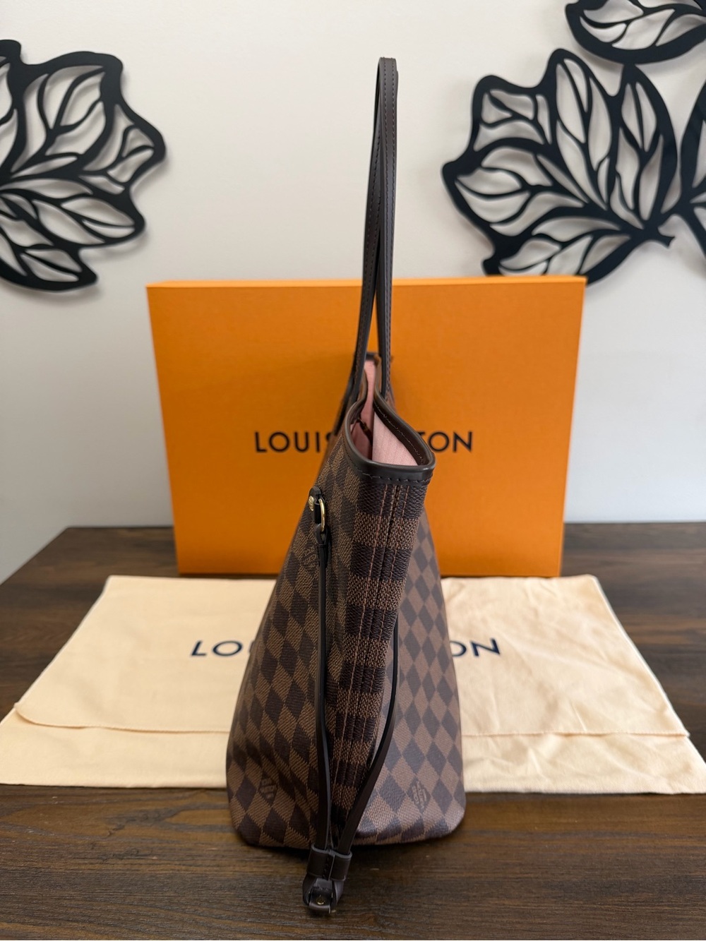 Louis Vuitton Brown Damier Ebene Neverfull Tote - Picture 8 of 13